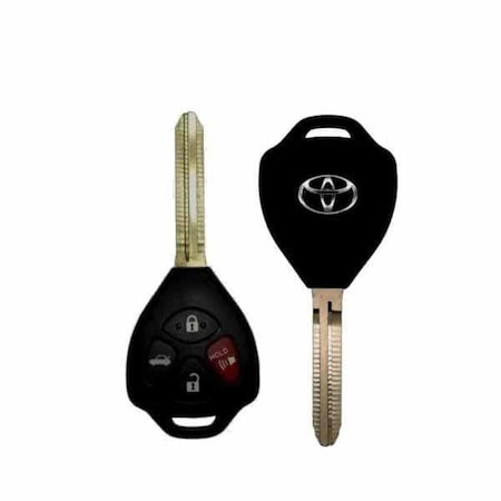 OEM: REF:  2010-2016 Toyota Corolla / Venza / 4-Button Remote Head Key / PN: 89070-02270 / GQ4-29T